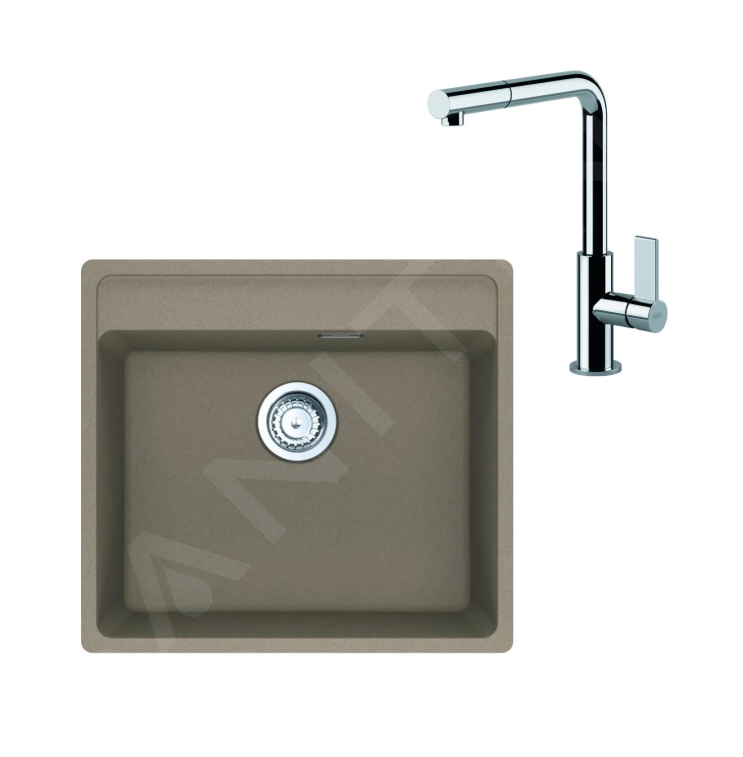 Franke Colonnes - Ensemble G247, évier En Fragranit MRG 610-52 RTL Et Mitigeur FN 7394.031, Cachemire / Chrome 114.0675.637 3 Franke Colonnes - Ensemble G247, évier En Fragranit MRG 610-52 RTL Et Mitigeur FN 7394.031, Cachemire / Chrome 114.0675.637