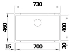 Blanco Rotan 700 - Évier En Silgranit, 730x460 Mm, Café 521349 -Cuisine Articles Magasin 6421783fda8020214655c5a1