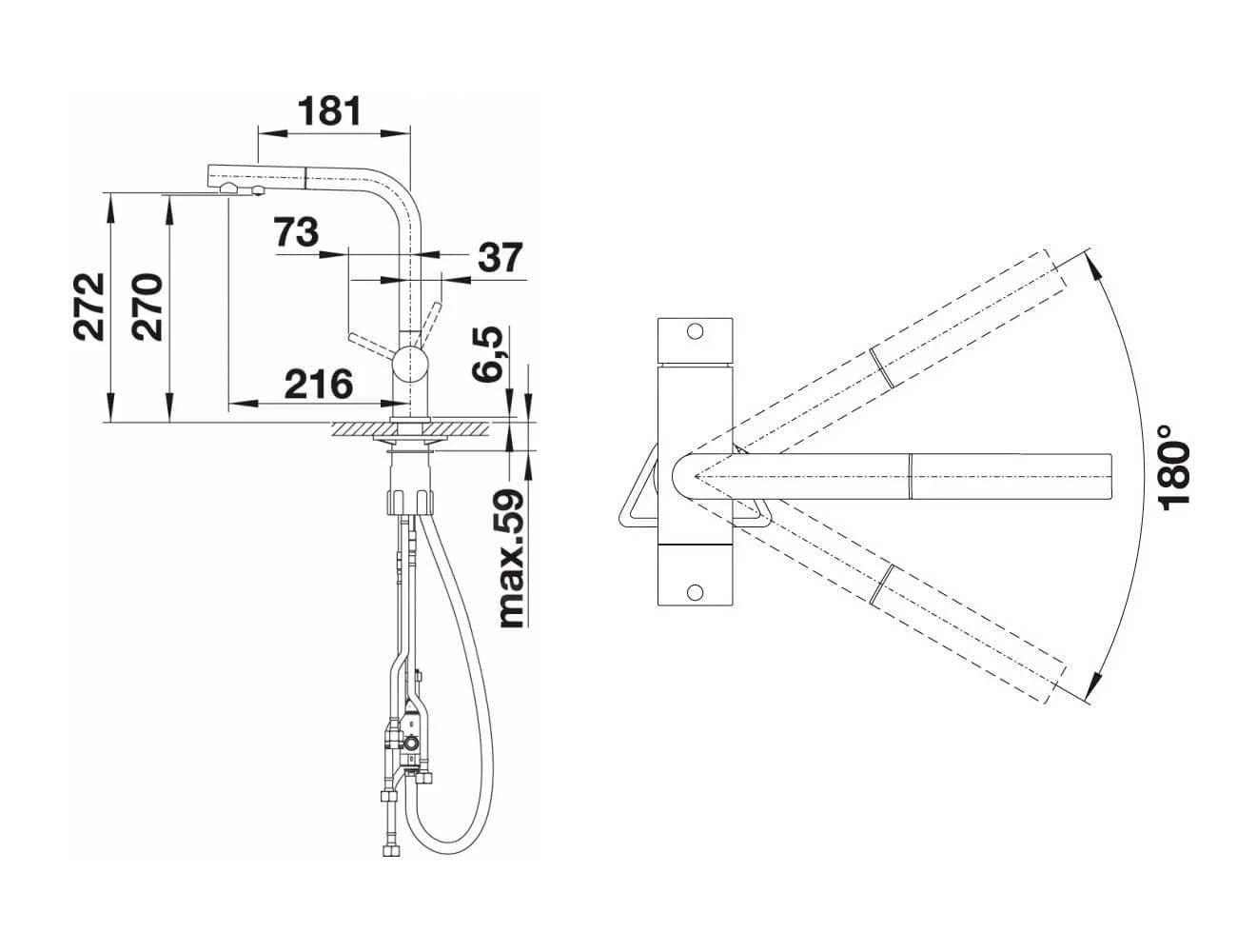 Blanco Fontas S II - Robinetterie D’évier Avec Douchette Extractible Et Fonction Filtrante, Inox 525199 4 Blanco Fontas S II - Robinetterie D’évier Avec Douchette Extractible Et Fonction Filtrante, Inox 525199 – Image 2