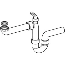 Geberit Accessoires - Siphon En Tube Pour éviers, Encombrement Réduit, Sortie Horizontale, D 50 Mm 152.819.11.1 -Cuisine Articles Magasin 6797b08a7918757434331c89