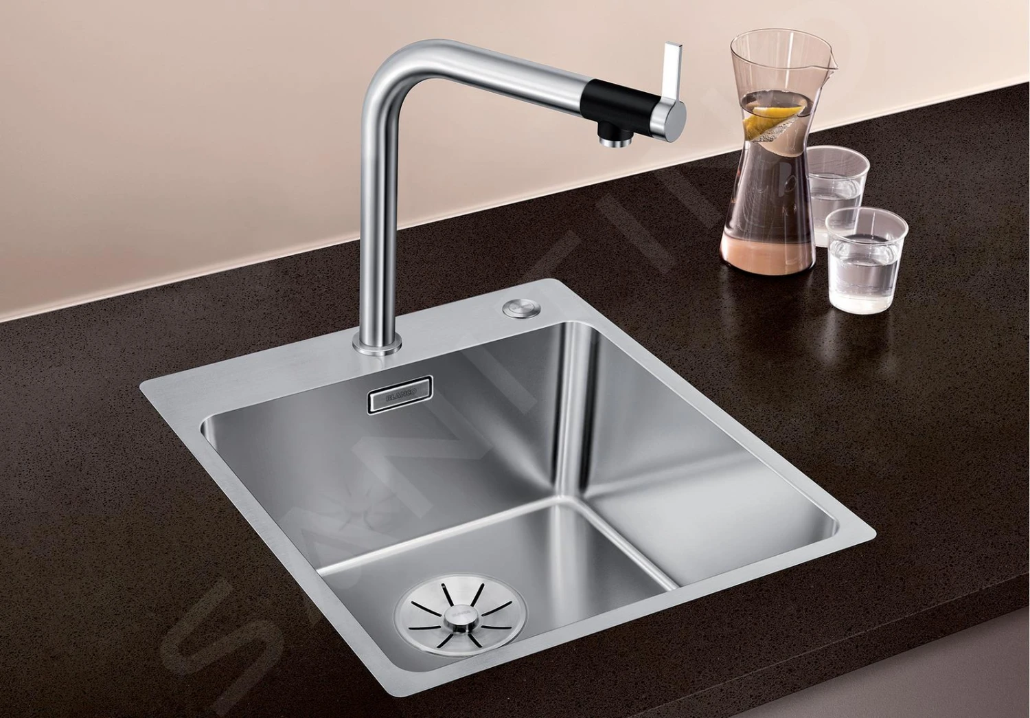 Blanco Andano 400 - Évier 500x440 Mm Avec Commande Excentrique PushControl, Inox 525244 5 Blanco Andano 400 - Évier 500x440 Mm Avec Commande Excentrique PushControl, Inox 525244 – Image 3