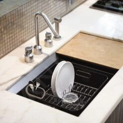 Simplehuman Accessoires De Cuisine - Égouttoir 370x326x172 Mm, Noir KT1105 -Cuisine Articles Magasin 689c278ee0ca7fcaff54453a