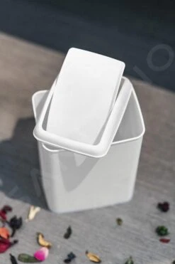 Aqualine Accessoires - Poubelle Soft 5L, Blanc TRN-187-06 -Cuisine Articles Magasin 69cad8116c47699f6dfe54ec