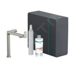 Hansgrohe Aqittura M91 - Mitigeur D´évier, SodaSystem, SBox, Simili Inox 76810800