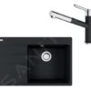 Franke Colonnes - Ensemble G227, évier En Fragranit CNG 611-78 TL / 7 Et Mitigeur FC 3055.071, Noir Mat / Chrome 114.0675.670 -Cuisine Articles Magasin 6cde99697cadfbe00aff8f7f