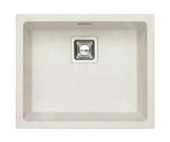 Alveus Quadrix Granital - Évier En Granit 560x460 Mm, Avec Commande De Vidage, Arctique 1128394