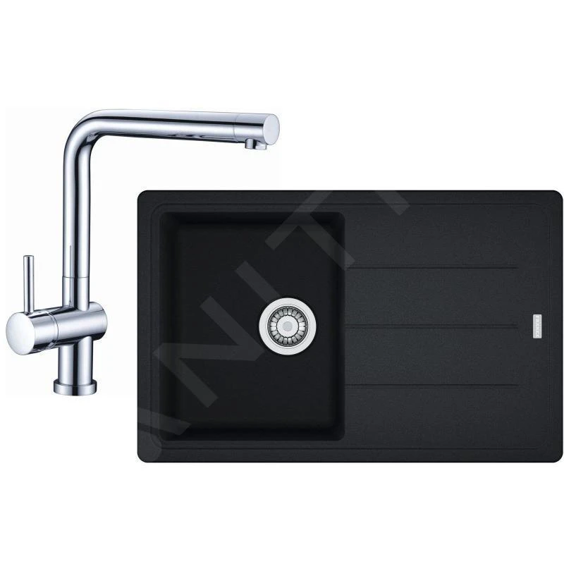 Franke Colonnes - Set De Cuisine G97, évier En Granit BFG 611-78, Onyx + Robinet SAMOA, Chrome 114.0439.152 3 Franke Colonnes - Set De Cuisine G97, évier En Granit BFG 611-78, Onyx + Robinet SAMOA, Chrome 114.0439.152