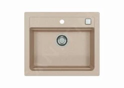 Alveus Atrox - Évier De Granit 590x500 Mm, Avec Commande De Vidage, Terra 1131993