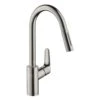 Hansgrohe Focus M41 - Mitigeur D&apos;évier M4116-H240 Avec Douchette Extractible, SBox, Finition Inox 73880800 -Cuisine Articles Magasin 73ccb54c47c6e4fa0b3dde22