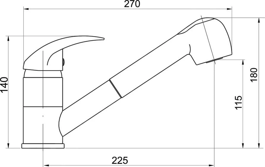 Novaservis Titania Lux - Robinetterie D’évier Avec Douchette Extractible, Chrome 91081,0 4 Novaservis Titania Lux - Robinetterie D’évier Avec Douchette Extractible, Chrome 91081,0 – Image 2