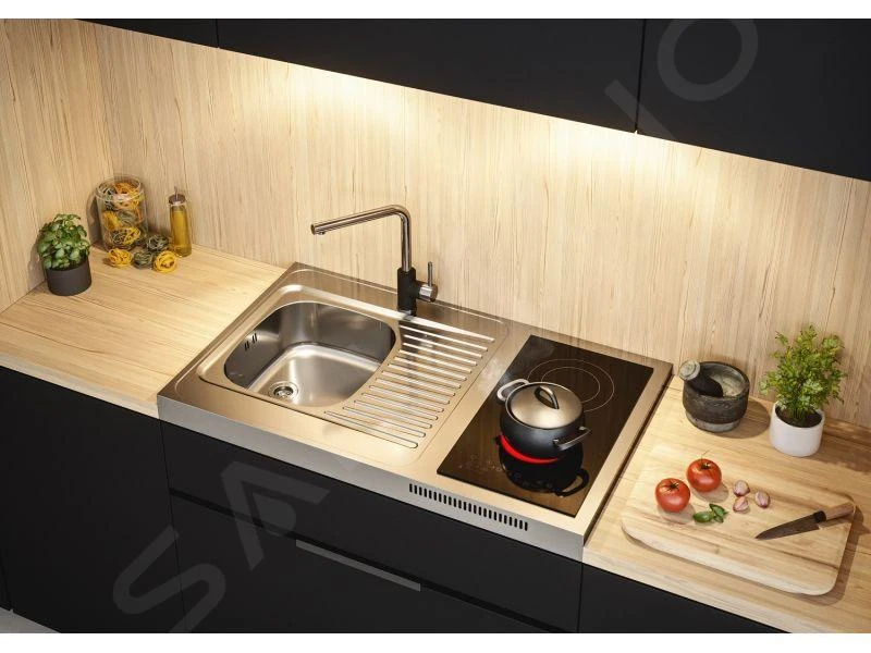 Alveus Selma - Mitigeur D'évier, Carbone / Inox 1129043 5 Alveus Selma - Mitigeur D'évier, Carbone / Inox 1129043 – Image 3