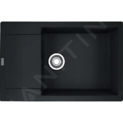 Franke Colonnes - Set G169, évier En Fragranit MRG 611-78 BB Et Mitigeur FP 0408.031, Noir Mat / Chrome 114.0650.573 -Cuisine Articles Magasin 768ee78bc9d50478e6f16a7d