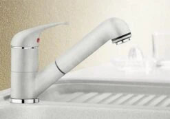 Blanco Daras S - Robinetterie D’évier Avec Douchette Extractible, Blanc 517735 -Cuisine Articles Magasin 77bc0022f98fca111c253927