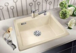 Blanco Palona 6 - Évier En Céramique, 615x510 Mm, Avec Commande De Vidage, Magnolia 524732 -Cuisine Articles Magasin 78ddc5a5ed9d24e474b5aa91