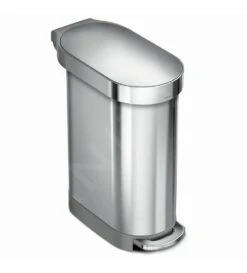 Simplehuman Poubelles - Poubelle 45 L Slim, Inox Brossé CW2044
