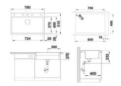 Blanco Etagon 8 - Évier En Silgranit, 780x510 Mm, Avec Accessoires, InFino, Gris 527262 7 Blanco Etagon 8 - Évier En Silgranit, 780x510 Mm, Avec Accessoires, InFino, Gris 527262 -Cuisine Articles Magasin 7d9e8e92a9b6667047d28ce1