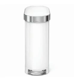 Simplehuman Poubelles - Poubelle 45 L Slim, Blanc CW2069 -Cuisine Articles Magasin 7e9e5db7455ab945b79d3b8c