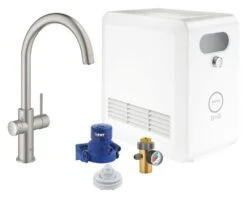 Grohe Blue Professional - Mitigeur D’évier Avec Unité Réfrigérante Et Filtration, Supersteel 31323DC2