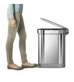 Simplehuman Poubelles - Poubelle 45 L Slim, Inox Brossé CW2044 -Cuisine Articles Magasin 7febcdfd5d32dfd2efeba28b