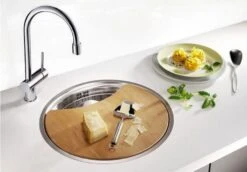 Blanco Rondosol - Évier, Diamètre 460 Mm, Inox Brossé 513306 -Cuisine Articles Magasin 84a09a07b887683f6b35808f