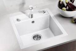 Blanco Dalago 5 - Évier En Silgranit, 515x510 Mm, Avec Commande Du Vidage, Blanc 518524 -Cuisine Articles Magasin 84ca0137628a02797c23a8ba