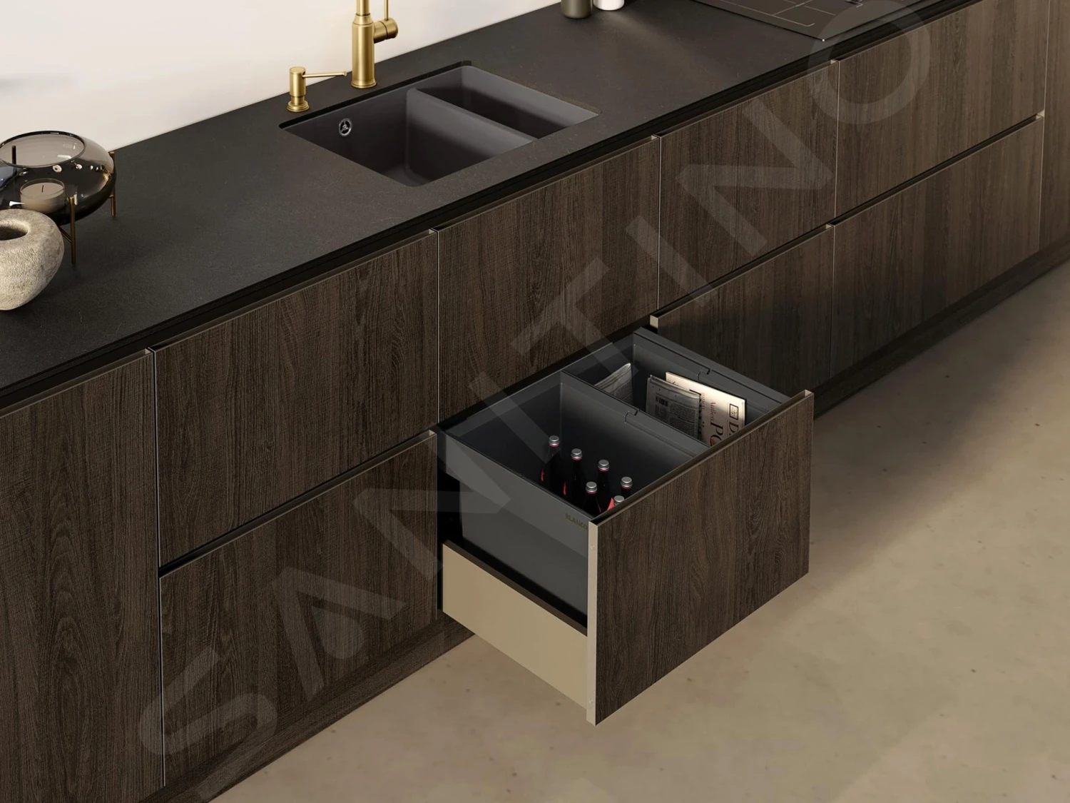 Blanco Flexon II - Poubelle Encastrée, Divisée, Volume 49 L 526641 7 Blanco Flexon II - Poubelle Encastrée, Divisée, Volume 49 L 526641 – Image 5