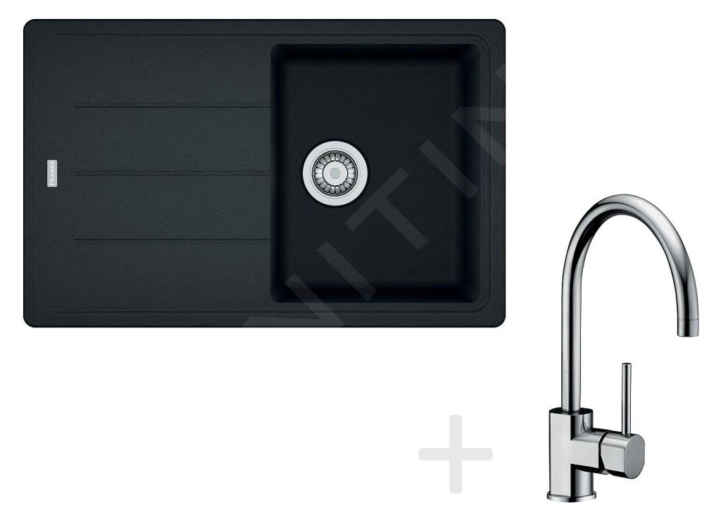 Franke Colonnes - Set De Cuisine G56, évier En Granit BFG 611-78, Onyx + Robinet FC 650, Chrome 114.0323.875 3 Franke Colonnes - Set De Cuisine G56, évier En Granit BFG 611-78, Onyx + Robinet FC 650, Chrome 114.0323.875