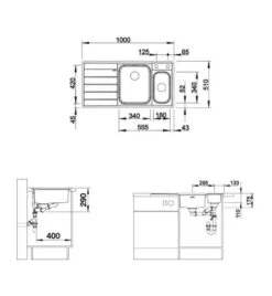 Blanco Axis III - Évier, 1000x510 Mm, Avec Accessoires, InFino, Inox 522104 -Cuisine Articles Magasin 89a31a4066d8895586e930f9
