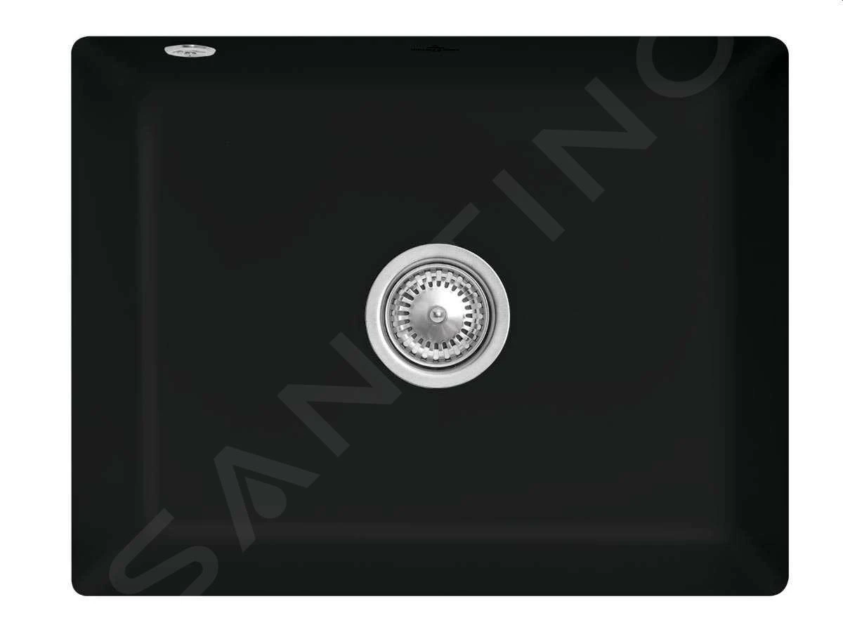 Villeroy & Boch Subway - Évier En Céramique 545x440 Mm Avec Vidage, CeramicPlus, Ebony 331001S5 3 Villeroy & Boch Subway - Évier En Céramique 545x440 Mm Avec Vidage, CeramicPlus, Ebony 331001S5