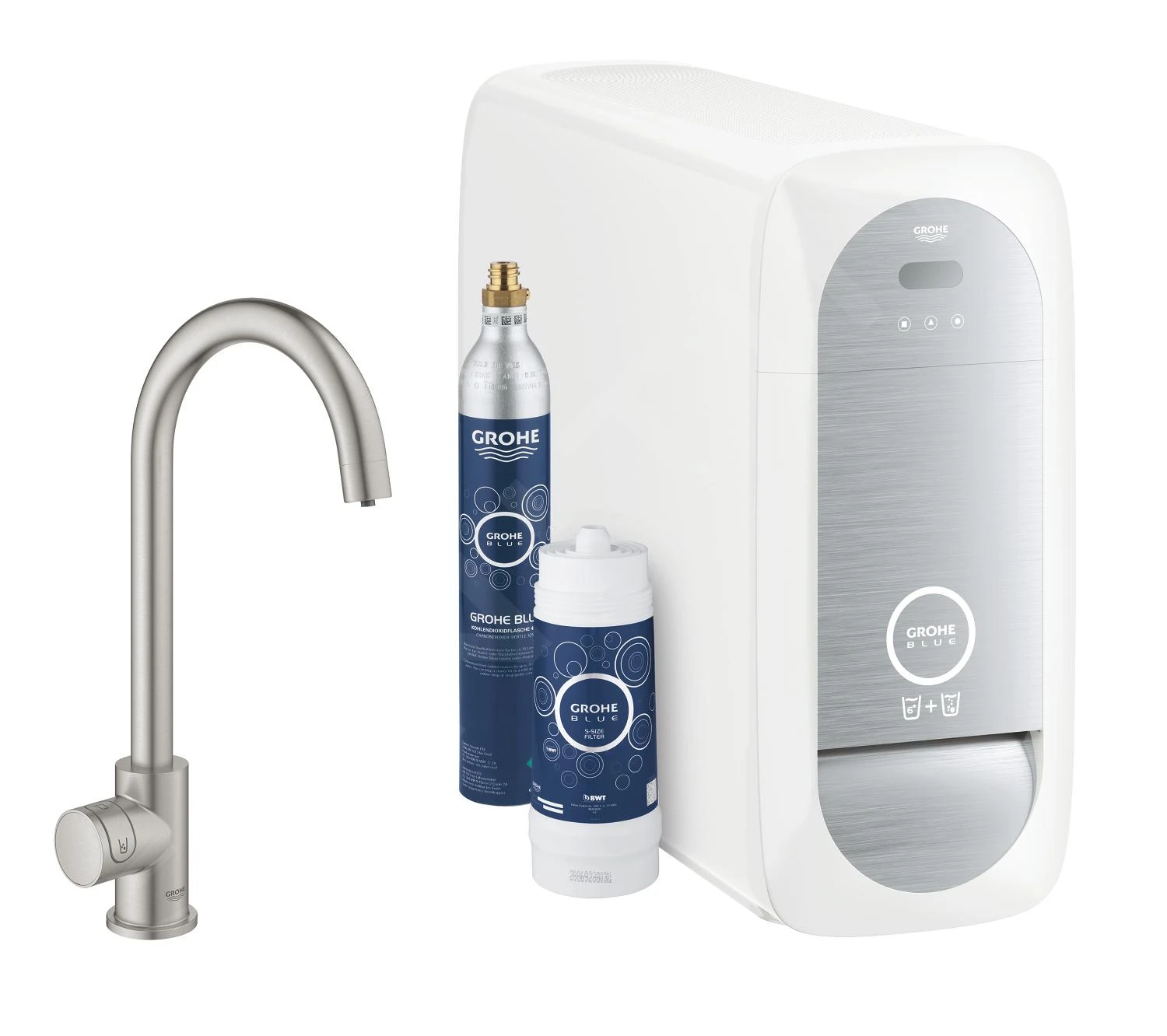 Grohe Blue Home - Mitigeur D’évier Mono Connected, Avec Unité Réfrigérante Et Filtration, Supersteel 31498DC1 3 Grohe Blue Home - Mitigeur D’évier Mono Connected, Avec Unité Réfrigérante Et Filtration, Supersteel 31498DC1