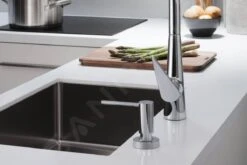 Hansgrohe Accessoires - Distributeur De Savon Liquide Mural, Chrome 40448000 -Cuisine Articles Magasin 8e2bff844d07c32c56ac781e
