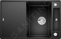 Blanco Axia III 45 - Évier En Silgranit, 770x500 Mm, Avec Commande De Vidage Et Accessoires, Noir 525842