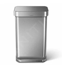 Simplehuman Poubelles - Poubelle Avec Poche Pour Sacs, 45 L, Inox Brossé CW2024 -Cuisine Articles Magasin 9116995a21bff872ed91971b