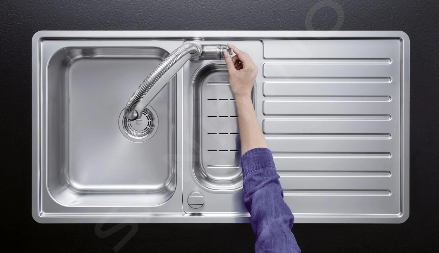 Blanco Solenta S - Mitigeur D'évier Avec Bras Et Douchette Flexibles, Inox 522405 9 Blanco Solenta S - Mitigeur D'évier Avec Bras Et Douchette Flexibles, Inox 522405 – Image 7