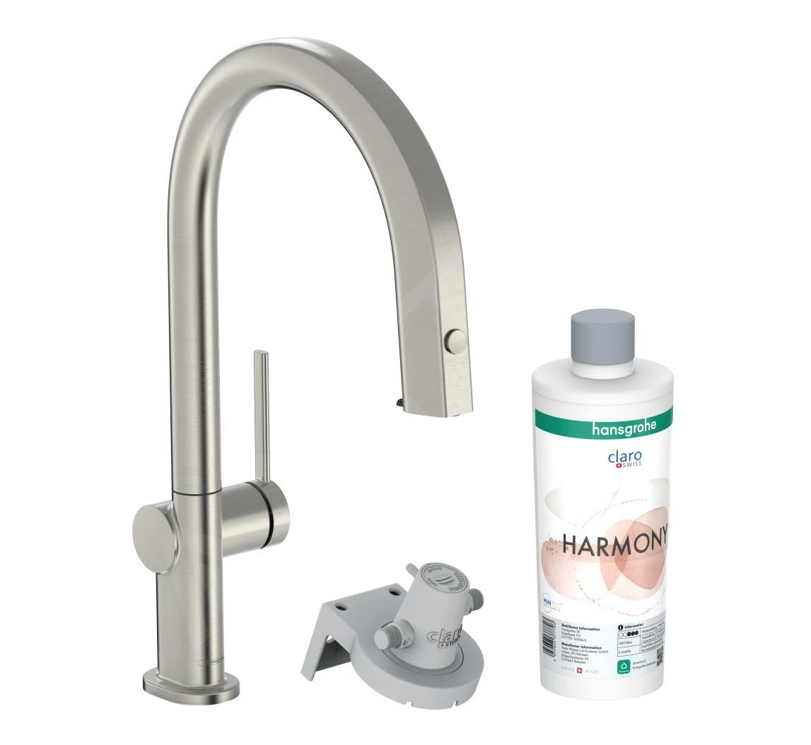 Hansgrohe Aqittura M91 - Mitigeur D'évier Avec Bec Extractible Et Filtration, SBox, Simili Inox 76800800 3 Hansgrohe Aqittura M91 - Mitigeur D'évier Avec Bec Extractible Et Filtration, SBox, Simili Inox 76800800