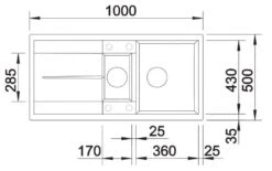 Blanco Metra 6 - Évier En Silgranit, 1000x500 Mm, Anthracite 513230 6 Blanco Metra 6 - Évier En Silgranit, 1000x500 Mm, Anthracite 513230 -Cuisine Articles Magasin 9392a11ab1828973ba43d0e3