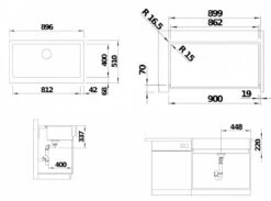 Blanco Vintera XL 9 - Évier En Silgranit, 896x510 Mm, Aluminium 526103 -Cuisine Articles Magasin 951b23077a2603a0bdb7cf8e 1