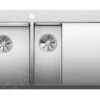 Blanco Claron 6 - Évier 1000x510 Mm Avec Commande Excentrique PushControl Et égouttoir, Inox 521646