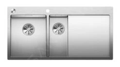 Blanco Claron 6 - Évier 1000x510 Mm Avec Commande Excentrique PushControl Et égouttoir, Inox 521646