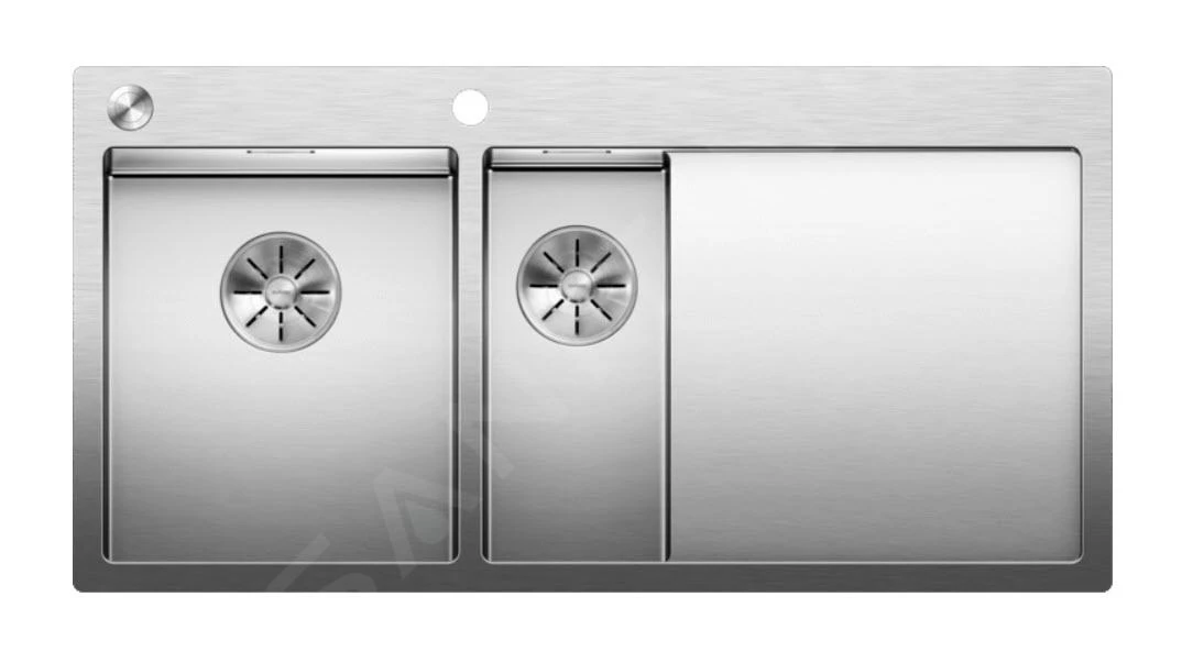 Blanco Claron 6 - Évier 1000x510 Mm Avec Commande Excentrique PushControl Et égouttoir, Inox 521646 3 Blanco Claron 6 - Évier 1000x510 Mm Avec Commande Excentrique PushControl Et égouttoir, Inox 521646