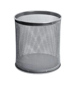 Sanela Paniers Métalliques - Poubelle, 21 L, Grise SLZN 97B