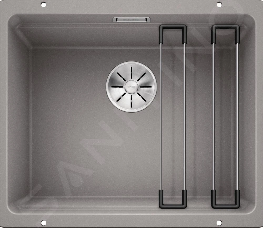 Blanco Etagon 500 - Évier En Silgranit, 530x460 Mm, Avec Rails, Aluminium 522229 3 Blanco Etagon 500 - Évier En Silgranit, 530x460 Mm, Avec Rails, Aluminium 522229