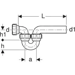 Geberit Accessoires - Siphon Pour éviers, Avec Raccord à Joint Américain, Entrée / Sortie Horizontale, D 50 Mm, D1 50 Mm 152.040.16.1 6 Geberit Accessoires - Siphon Pour éviers, Avec Raccord à Joint Américain, Entrée / Sortie Horizontale, D 50 Mm, D1 50 Mm 152.040.16.1 -Cuisine Articles Magasin 97d2caee1d5d3100ca507091 1