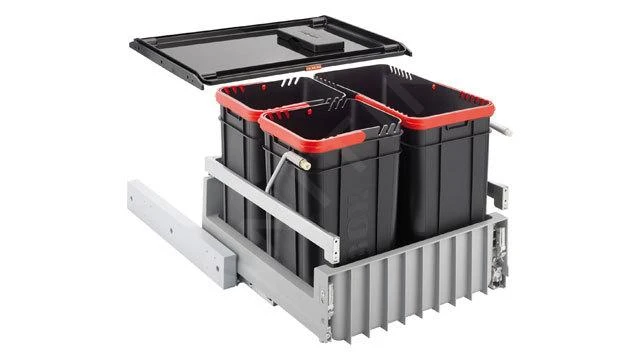 Franke Poubelle Tri Sélectif - Poubelle Encastrable 300-45 Trio 121.0150.145 3 Franke Poubelle Tri Sélectif - Poubelle Encastrable 300-45 Trio 121.0150.145