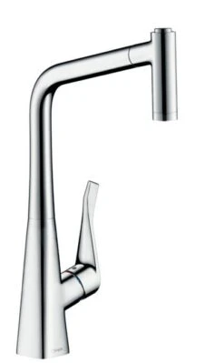 Hansgrohe M71 - Mitigeur D&apos;évier Metris Avec Douchette Extractible, EcoSmart, Chrome 14780000