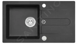 Alveus Cortina - Évier En Granit 750x420 Mm, Carbone 1133782