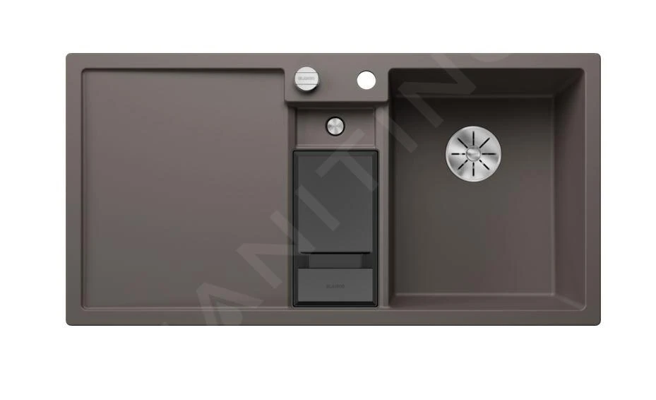 Blanco Collectis 6 - Évier En Silgranit 1000x510 Mm, Avec Commande De Vidage Et Accessoires, InFino, Gris 527241 5 Blanco Collectis 6 - Évier En Silgranit 1000x510 Mm, Avec Commande De Vidage Et Accessoires, InFino, Gris 527241 – Image 3