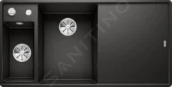 Blanco Axia III 6 - Évier En Silgranit, 990x500 Mm, Avec Commande De Vidage Et Accessoires, Noir 525852