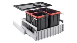 Franke Poubelle Tri Sélectif - Poubelle Encastrable 300-60 Trio 121.0150.146