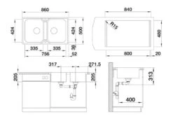 Blanco Classimo - Évier, 86x50 Mm, Avec Commande Du Vidage, InFino, Inox Brossé 525331 7 Blanco Classimo - Évier, 86x50 Mm, Avec Commande Du Vidage, InFino, Inox Brossé 525331 -Cuisine Articles Magasin 9fc1fc31daca6cd4968829a2